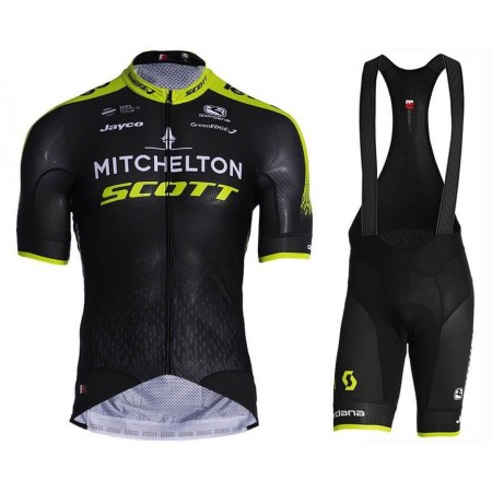Tenue Cycliste et Cuissard à Bretelles 2019 Mitchelton-Scott N001